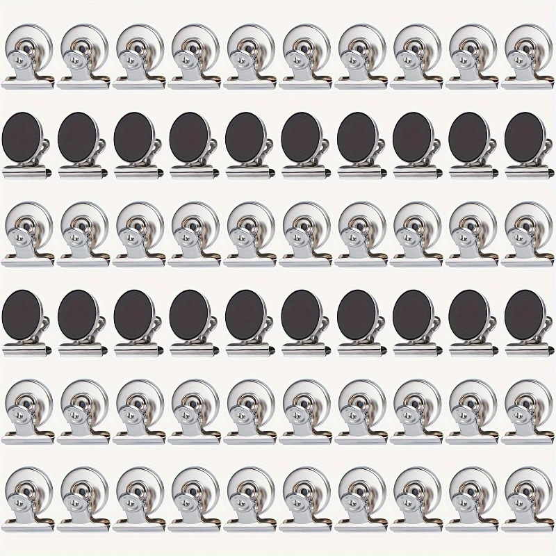 Paperclip Magnetic Set - 60개 강력 자석 클립 (냉장고, 화이트보드용)