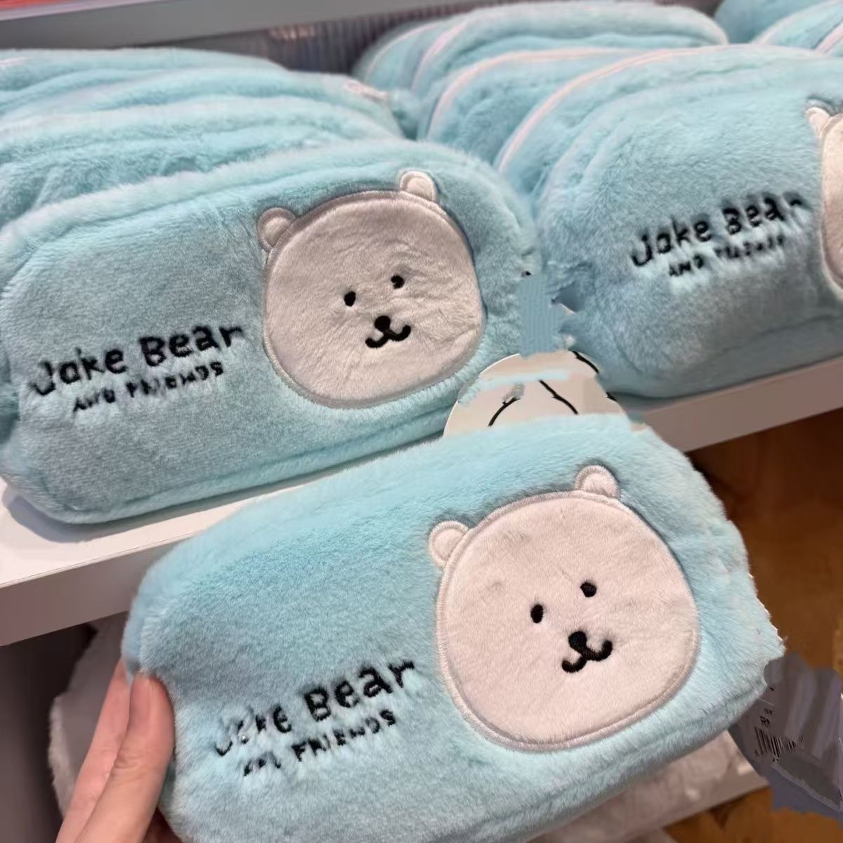 Pencil Case Large - 조크 베어 부드러운 플러시 펜슬 케이스