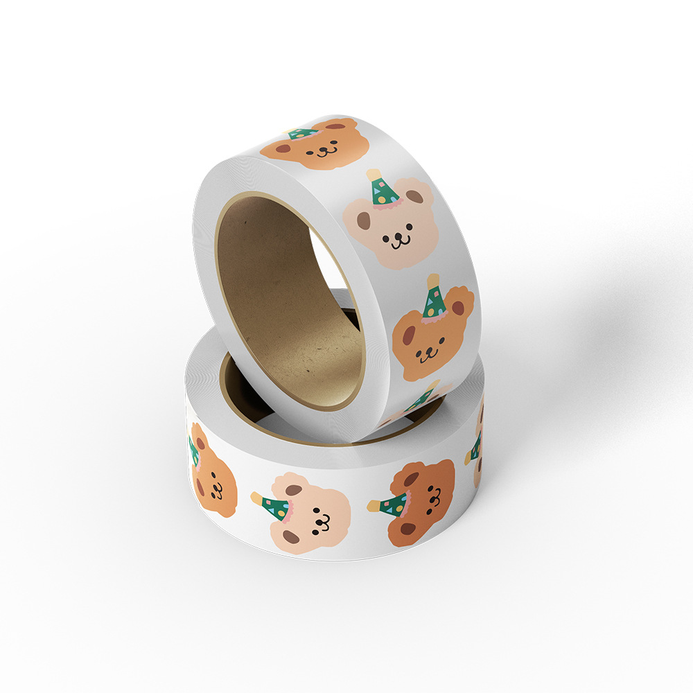 500Pcs 귀여운 곰 스티커 세트 한국어 INS 접착 - Label Printer Tape 리뷰 및 가격