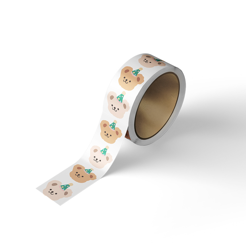 500Pcs 귀여운 곰 스티커 세트 한국어 INS 접착 - Label Printer Tape 리뷰 및 가격