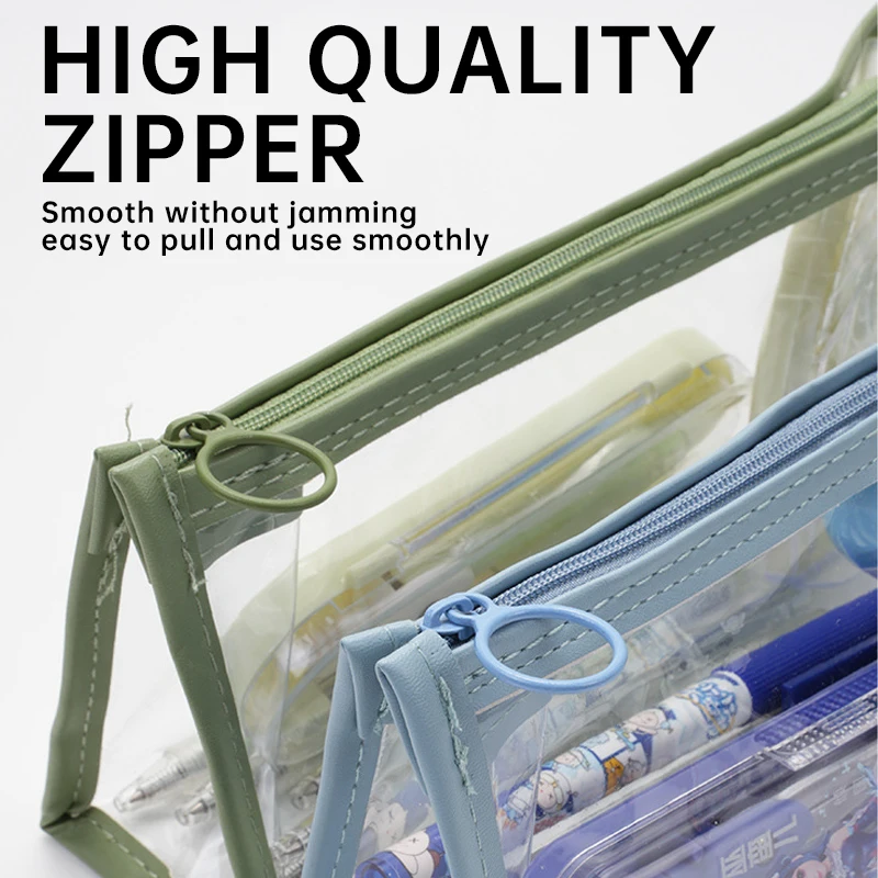 여아용 투명 연필 케이스, 대용량 펜 가방, 화장품 가 - Office Supply Office Stationery Items 리뷰 및 가격