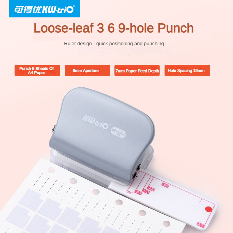 KW-Trio A5 B5 A6 3 홀 6 홀 9 홀 휴 - Paper Punch 3 Hole 리뷰 및 가격