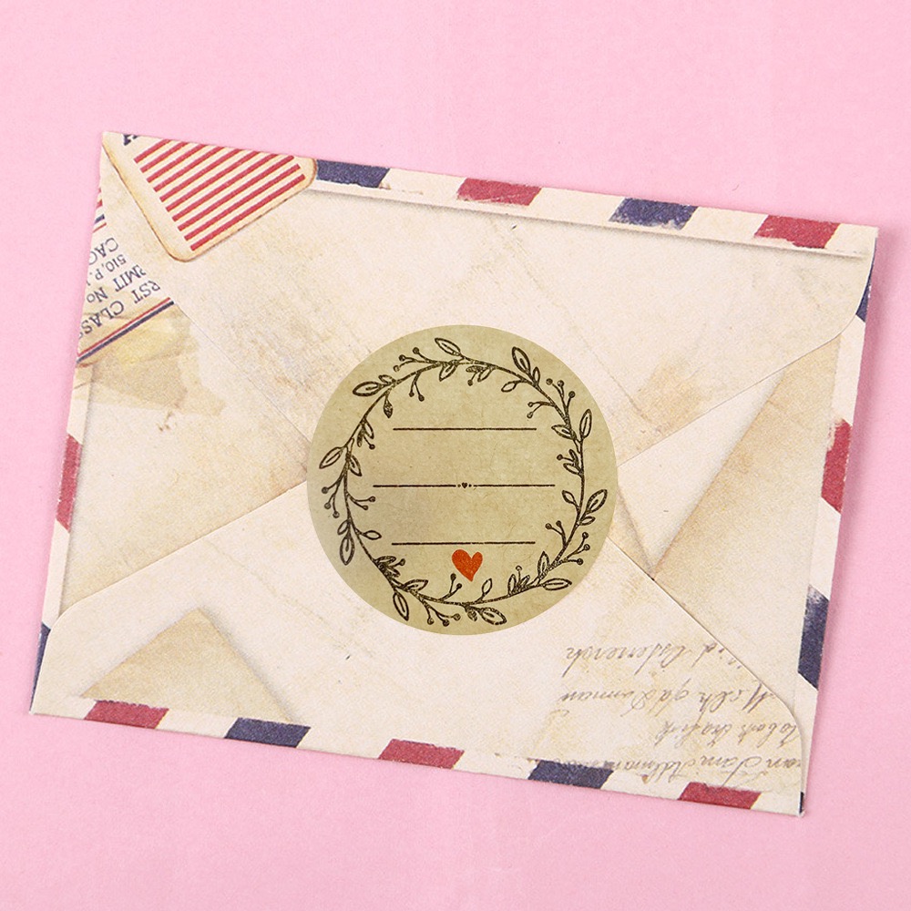 500 PC/롤 선물 포장, 봉투 마감, 중소기업 사무 - Letter Envelope Kraft 리뷰 및 가격